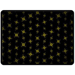 Symbols Gold Background Metallic Fleece Blanket (large) by Uceng