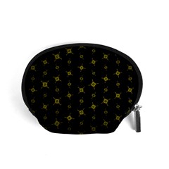 Symbols Gold Background Metallic Accessory Pouch (small) by Uceng