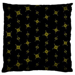 Symbols Gold Background Metallic Large Premium Plush Fleece Cushion Case (two Sides) by Uceng