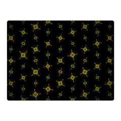 Symbols Gold Background Metallic Premium Plush Fleece Blanket (mini) by Uceng