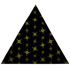 Symbols Gold Background Metallic Wooden Puzzle Triangle by Uceng