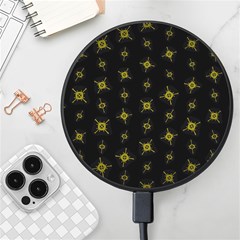 Symbols Gold Background Metallic Wireless Fast Charger(black)