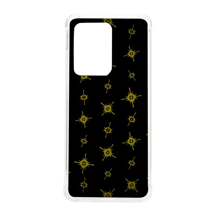 Symbols Gold Background metallic Samsung Galaxy S20 Ultra 6.9 Inch TPU UV Case