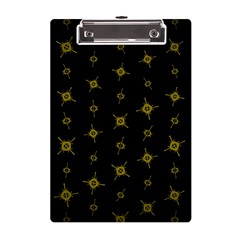 Symbols Gold Background Metallic A5 Acrylic Clipboard