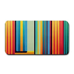 Colorful Rainbow Striped Pattern Medium Bar Mat by Uceng