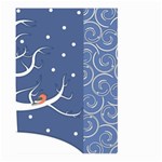 Bird Winter Bullfinch Patterns Art Large Garden Flag (Two Sides) Front