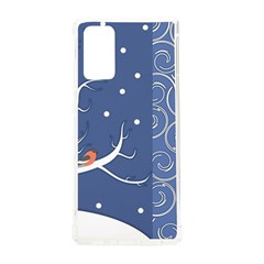 Bird Winter Bullfinch Patterns Art Samsung Galaxy Note 20 Tpu Uv Case by Uceng