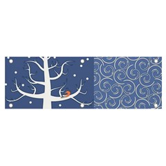 Bird Winter Bullfinch Patterns Art Banner And Sign 6  X 2  by Uceng