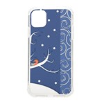 Bird Winter Bullfinch Patterns Art iPhone 11 TPU UV Print Case Front