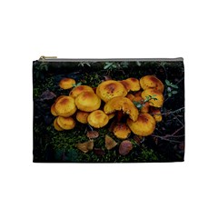 Orange Mushrooms In Patagonia Forest, Ushuaia, Argentina Cosmetic Bag (medium) by dflcprintsclothing