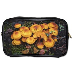 Orange Mushrooms In Patagonia Forest, Ushuaia, Argentina Toiletries Bag (two Sides)