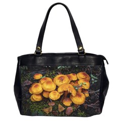 Orange Mushrooms In Patagonia Forest, Ushuaia, Argentina Oversize Office Handbag (2 Sides) by dflcprintsclothing