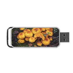 Orange Mushrooms In Patagonia Forest, Ushuaia, Argentina Portable Usb Flash (one Side) by dflcprintsclothing