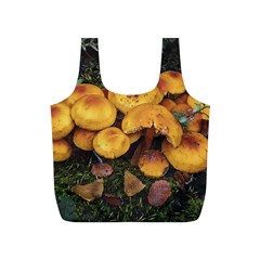 Orange Mushrooms In Patagonia Forest, Ushuaia, Argentina Full Print Recycle Bag (s) by dflcprintsclothing