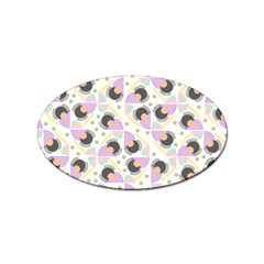 Pattern Pastel Drawing Art Sticker Oval (10 Pack) by Uceng