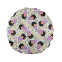 Pattern Pastel Drawing Art Standard 15  Premium Flano Round Cushions by Uceng