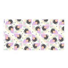 Pattern Pastel Drawing Art Satin Wrap 35  X 70  by Uceng