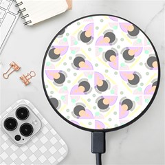 Pattern Pastel Drawing Art Wireless Fast Charger(black)