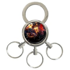 Nebula Galaxy Stars Astronomy 3-ring Key Chain by Uceng