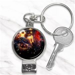 Nebula Galaxy Stars Astronomy Nail Clippers Key Chain Front