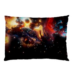 Nebula Galaxy Stars Astronomy Pillow Case by Uceng