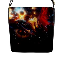 Nebula Galaxy Stars Astronomy Flap Closure Messenger Bag (l) by Uceng