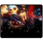 Nebula Galaxy Stars Astronomy Fleece Blanket (Medium) 58.8 x47.4  Blanket Front