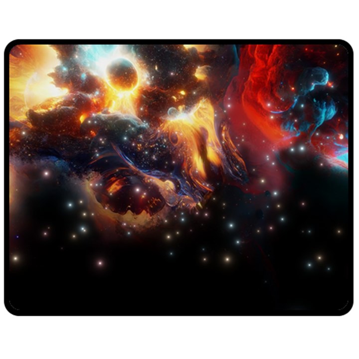 Nebula Galaxy Stars Astronomy Fleece Blanket (Medium)