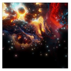 Nebula Galaxy Stars Astronomy Square Satin Scarf (36  X 36 ) by Uceng