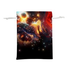 Nebula Galaxy Stars Astronomy Lightweight Drawstring Pouch (l)