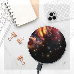 Nebula Galaxy Stars Astronomy Wireless Fast Charger(white) by Uceng