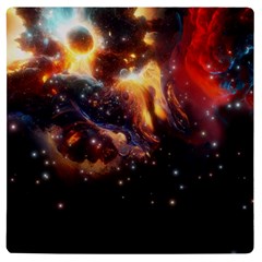 Nebula Galaxy Stars Astronomy Uv Print Square Tile Coaster  by Uceng