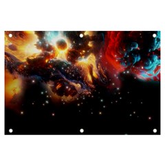 Nebula Galaxy Stars Astronomy Banner And Sign 6  X 4  by Uceng