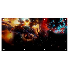 Nebula Galaxy Stars Astronomy Banner And Sign 8  X 4  by Uceng