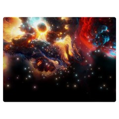 Nebula Galaxy Stars Astronomy Premium Plush Fleece Blanket (extra Small)