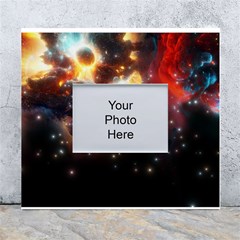 Nebula Galaxy Stars Astronomy White Wall Photo Frame 5  X 7  by Uceng