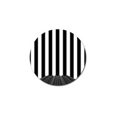 Illustration Stripes Geometric Pattern Golf Ball Marker by Uceng