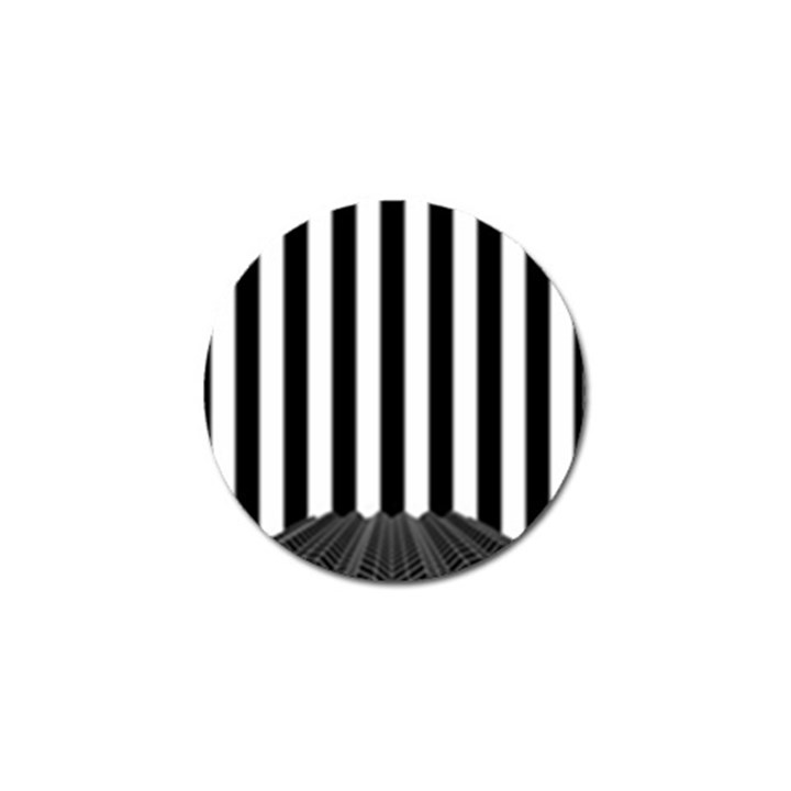 Illustration Stripes Geometric Pattern Golf Ball Marker