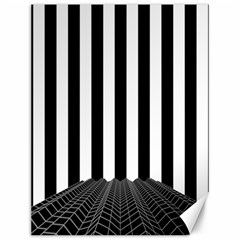 Illustration Stripes Geometric Pattern Canvas 12  X 16  by Uceng