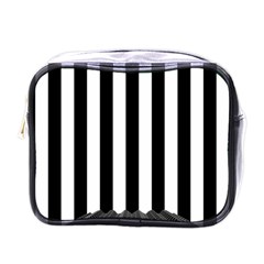 Illustration Stripes Geometric Pattern Mini Toiletries Bag (one Side) by Uceng