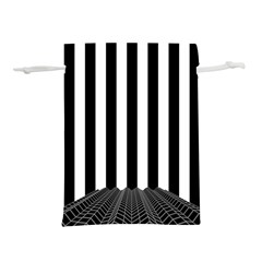 Illustration Stripes Geometric Pattern Lightweight Drawstring Pouch (s) by Uceng