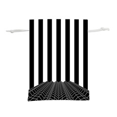 Illustration Stripes Geometric Pattern Lightweight Drawstring Pouch (l) by Uceng