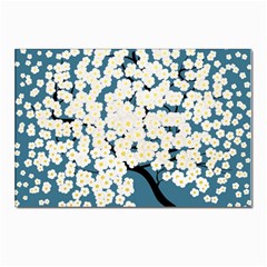 Flower Flora Decoration Pattern Postcards 5  X 7  (pkg Of 10) by Uceng