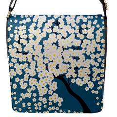 Flower Flora Decoration Pattern Flap Closure Messenger Bag (s) by Uceng