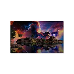 Lake Galaxy Stars Science Fiction Sticker Rectangular (100 Pack) by Uceng