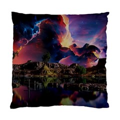 Lake Galaxy Stars Science Fiction Standard Cushion Case (one Side) by Uceng