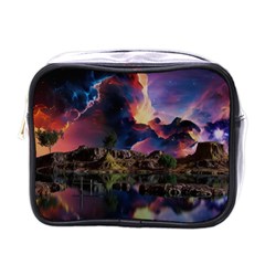 Lake Galaxy Stars Science Fiction Mini Toiletries Bag (one Side) by Uceng