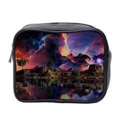 Lake Galaxy Stars Science Fiction Mini Toiletries Bag (two Sides) by Uceng