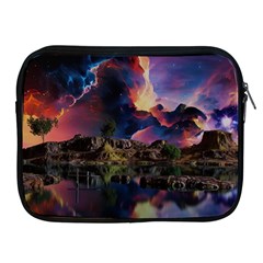 Lake Galaxy Stars Science Fiction Apple Ipad 2/3/4 Zipper Cases by Uceng