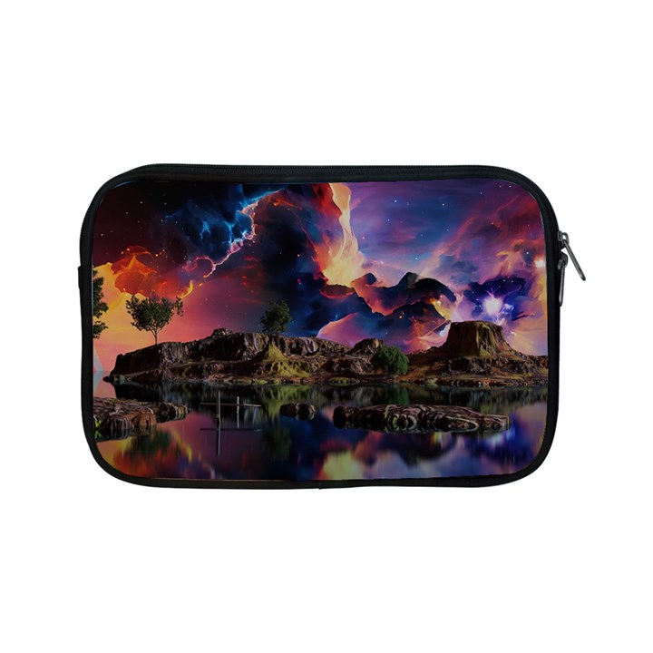 Lake Galaxy Stars Science Fiction Apple iPad Mini Zipper Cases